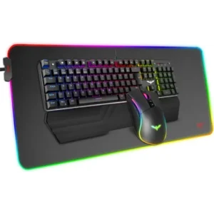 Havit KB511L RGB Wired Mechanical Gaming Keyboard, Mouse & Mouse Pad 3-in-1 Combo