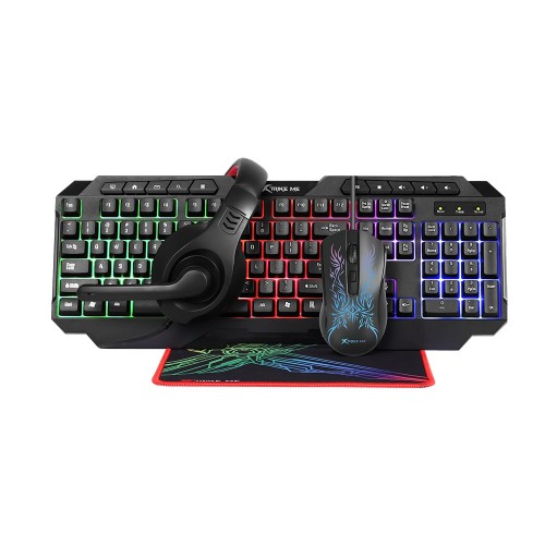 Xtrike Me CMX-411 Gaming Keyboard, Mouse, Mousepad & Headset Combo